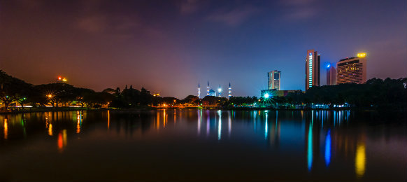 view of Shah Alam mosque near Subang, Selangor